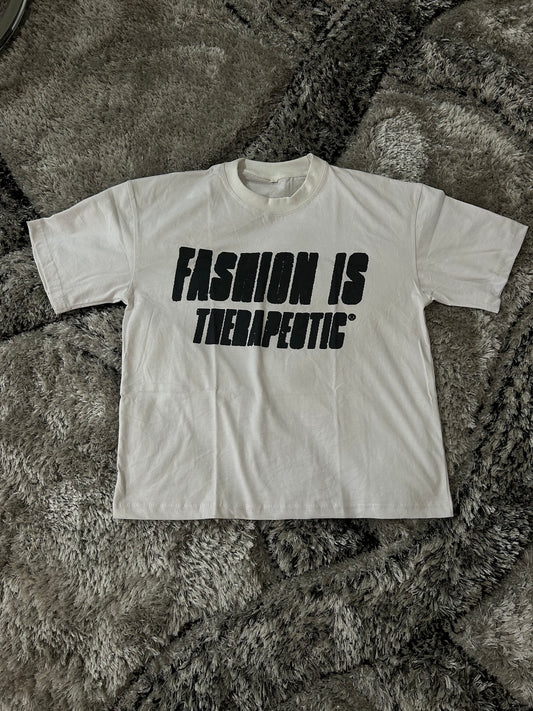 WHITE SANCTION THERAPEUTIC OVERSIZED TEE “BLACK”